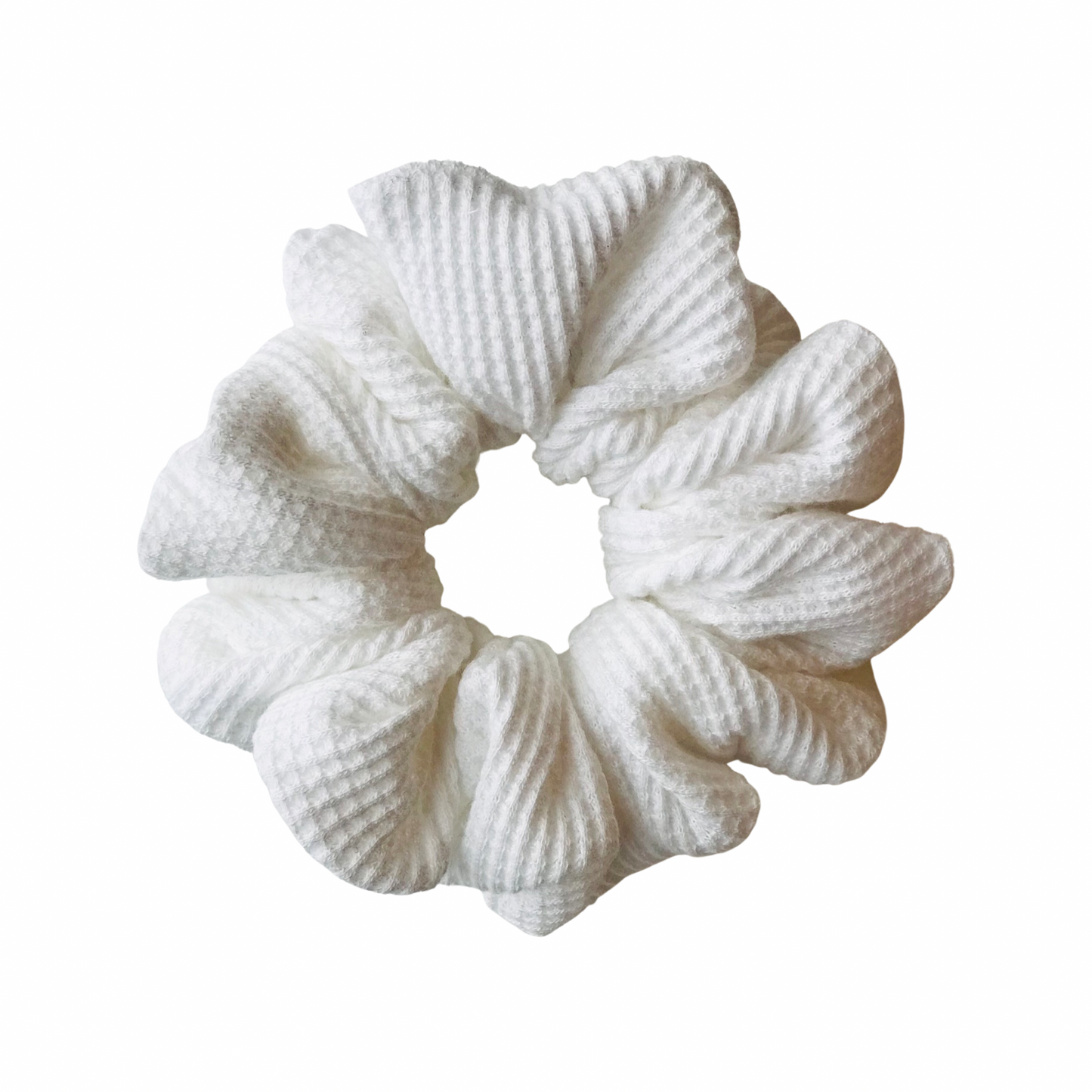 White Waffle Knit