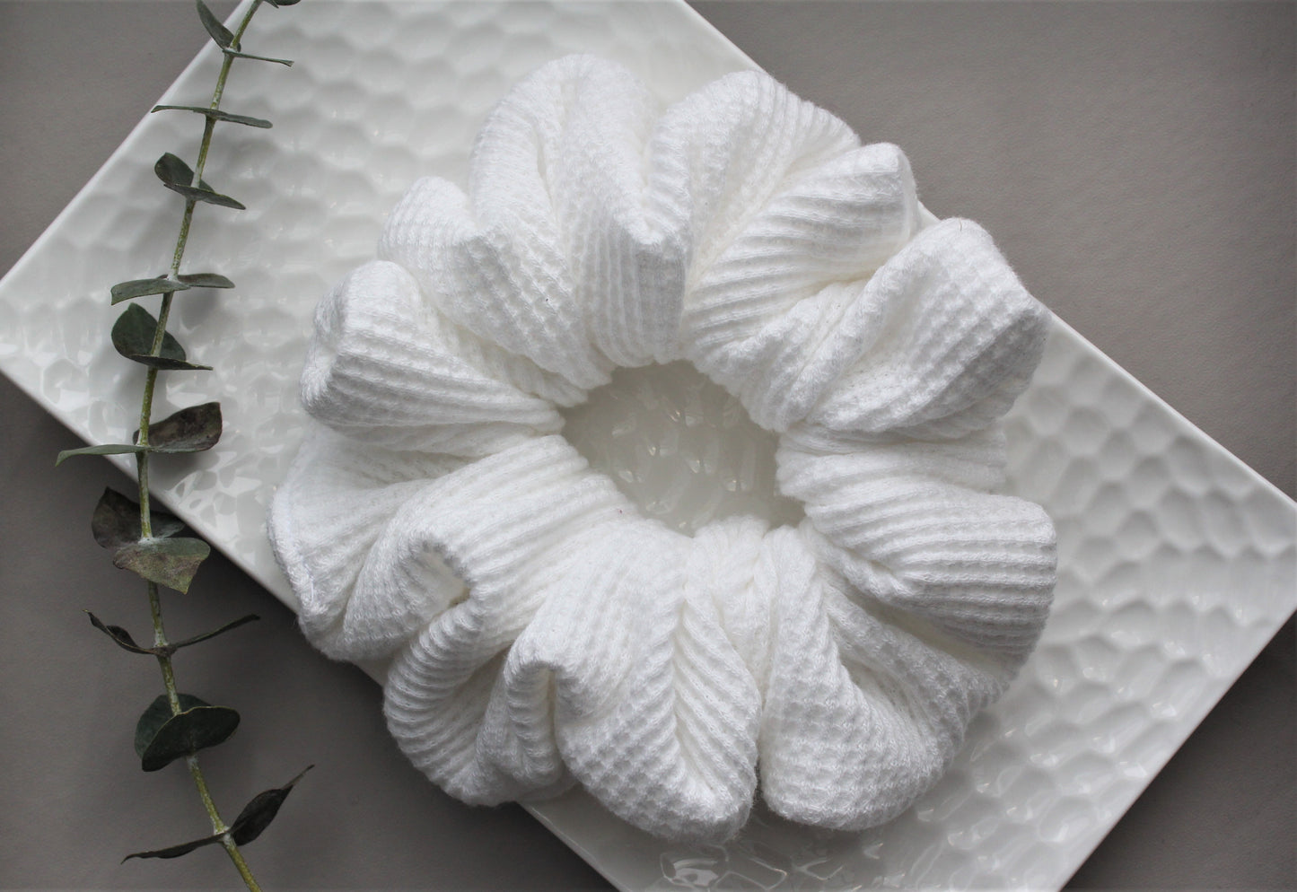 White Waffle Knit
