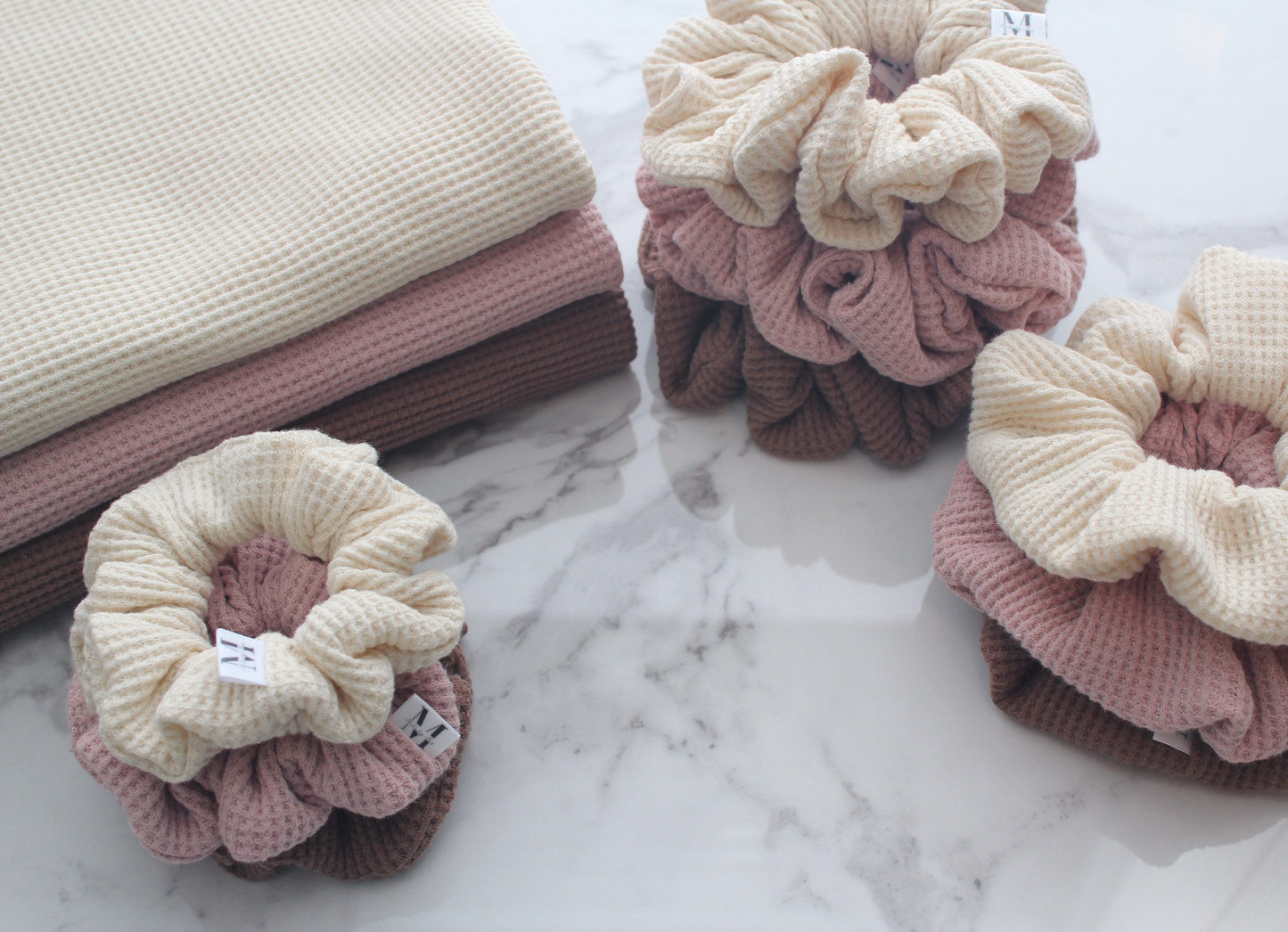 Natural White Waffle Knit