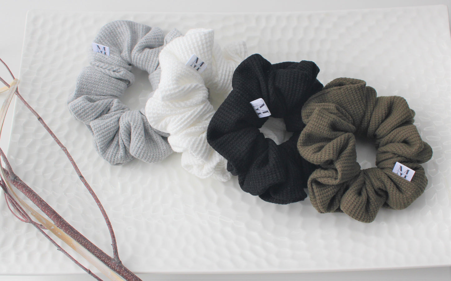 White Waffle Knit