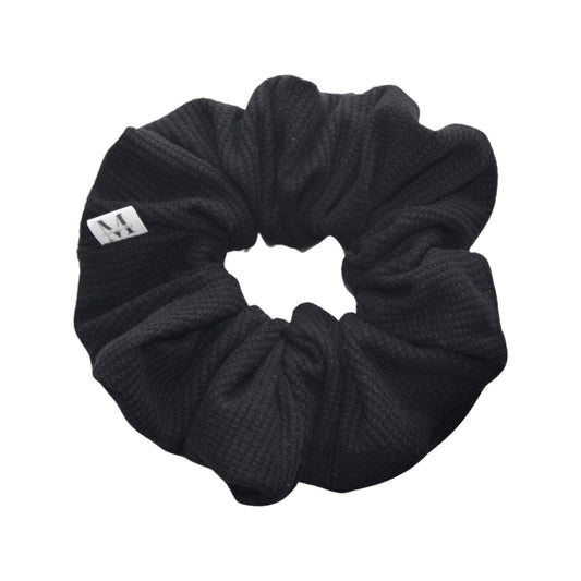 Black Waffle Knit